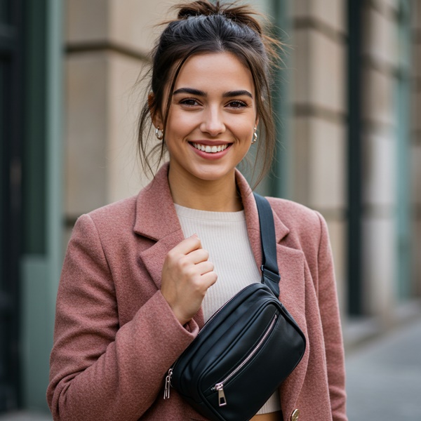 Bolso bandolera pequeño y práctico para actividades al aire libre