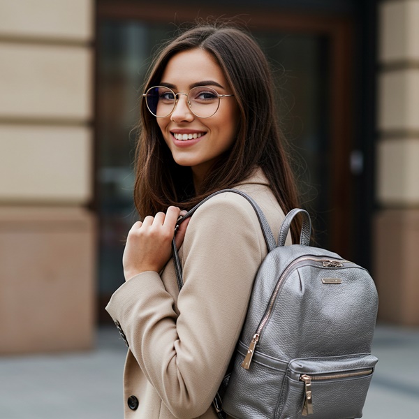 Mochila de cuero estructurada para mujeres activas y con estilo
