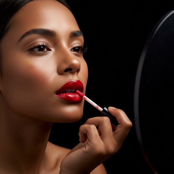 Tus labios rojos pueden tener acabado mate o un toque de gloss