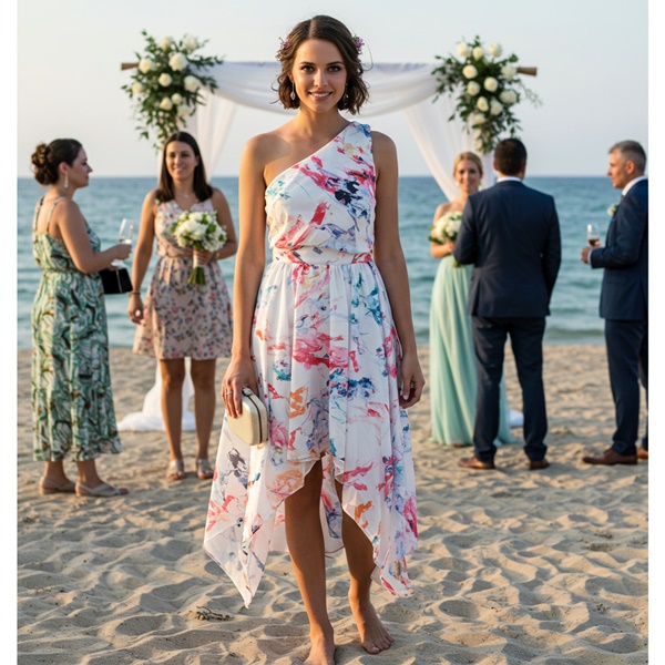 Ideas geniales para tu look de invitada a una boda de playa