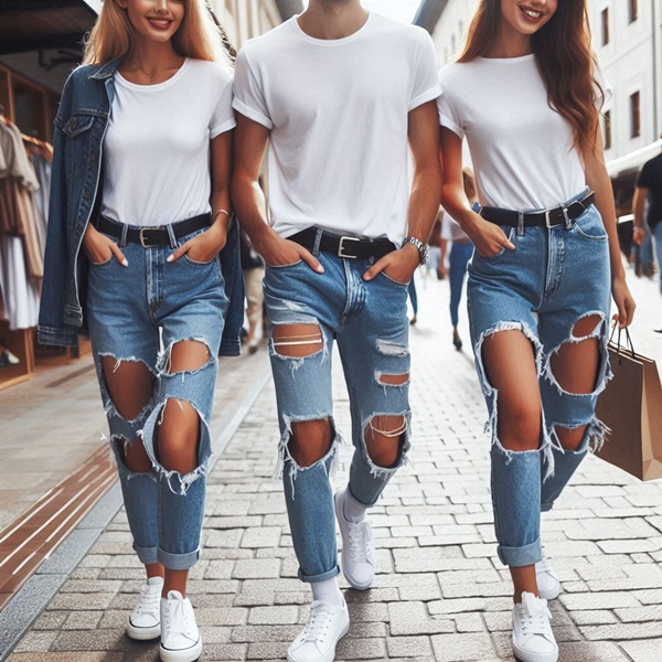 looks para llevar ripped jeans con estilo