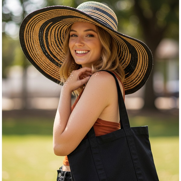 look maximalista con accesorios XL