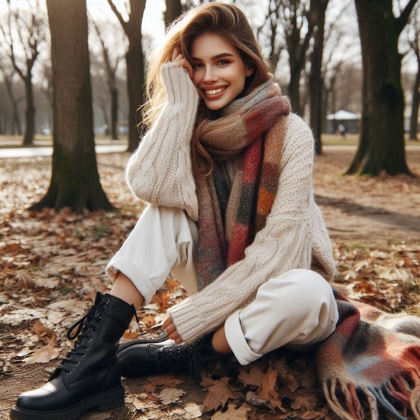 cómo llevar el pantalón blanco en invierno