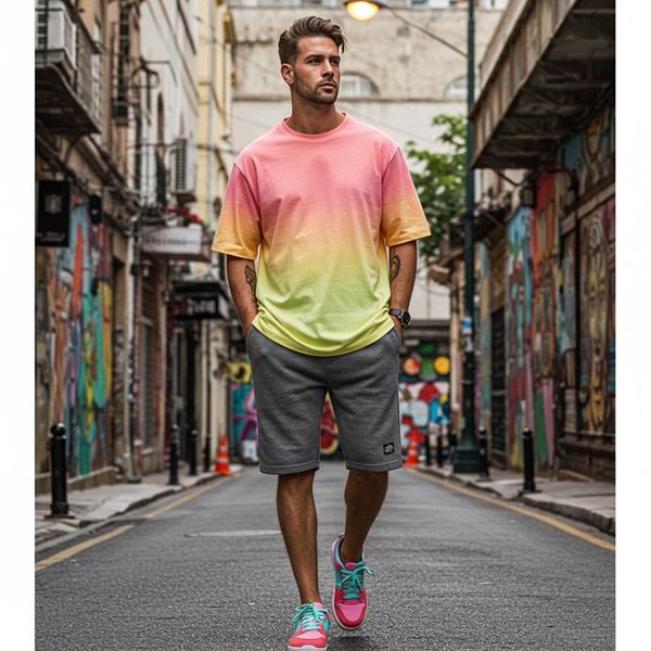 Look sporty de hombre con bermudas