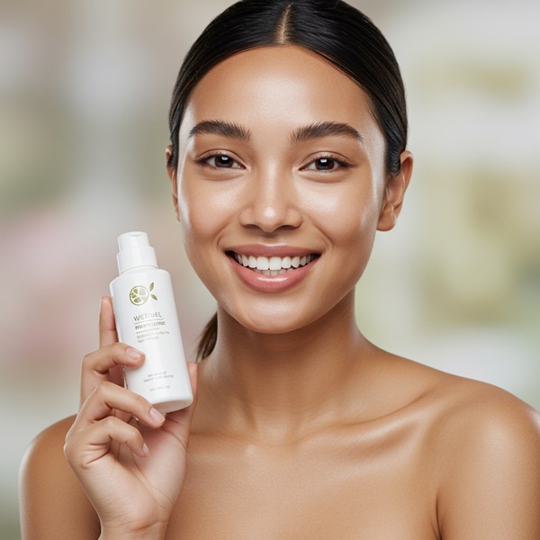 skinimalism mujer aplicando tratamiento con un activo específico