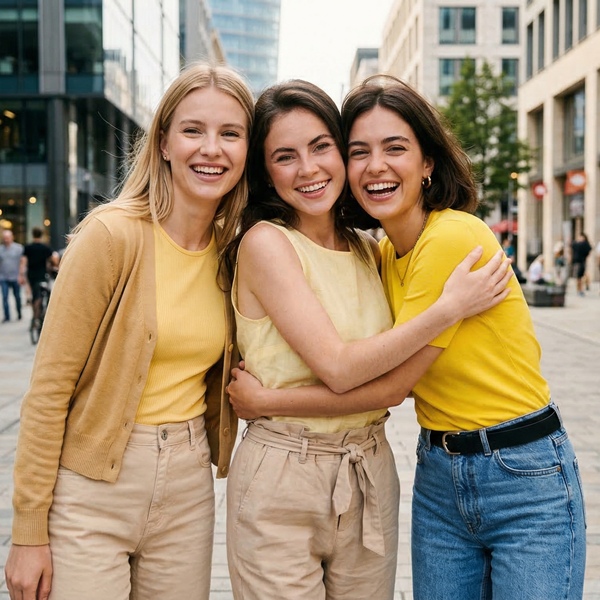 El color amarillo es ideal para looks juveniles y casuales 