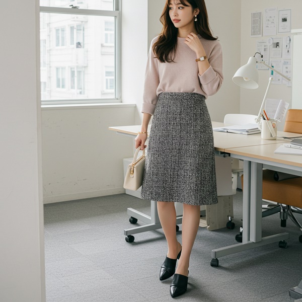look con falda para una entrevista de trabajo