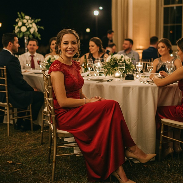 Zapatos de tacón nude elegantes para boda de noche
