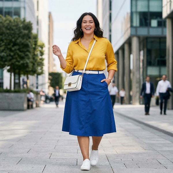 Look casual combinando tres colores en un mismo outfit