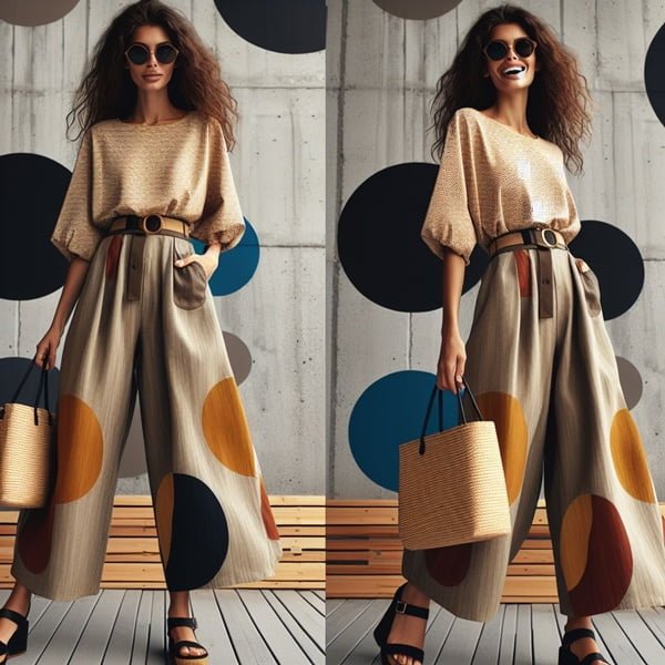 Estampado de círculos grandes para el verano