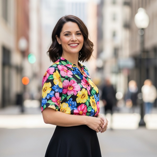 Estampado floral femenino ideal para looks frescos todo el año