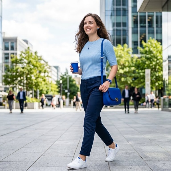 Outfit monocromático verde intenso estilo color block elegante