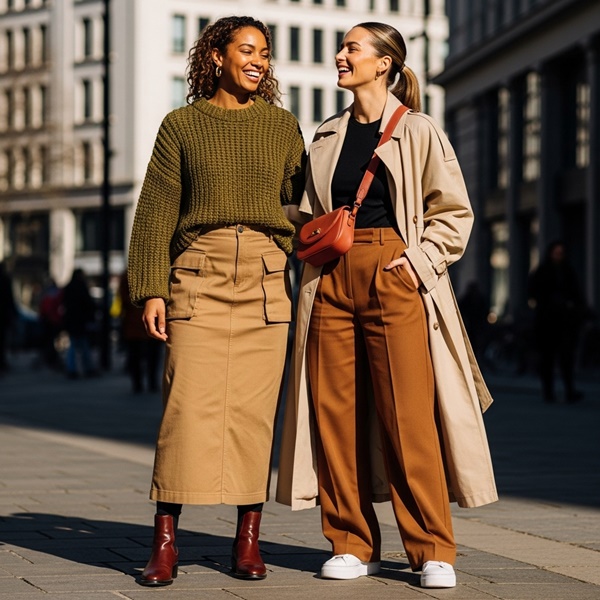 Cómo combinar diferentes tonos tierra en un mismo look