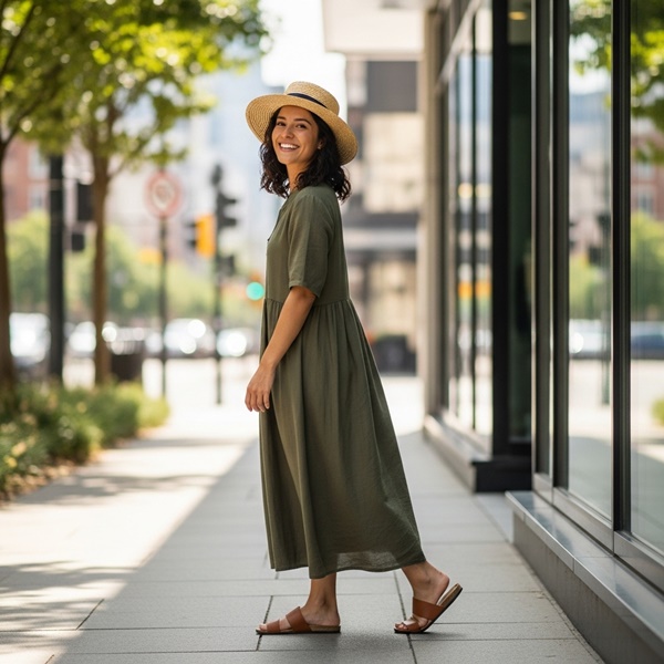 Look de fin de semana con tonos tierra relajado y chic