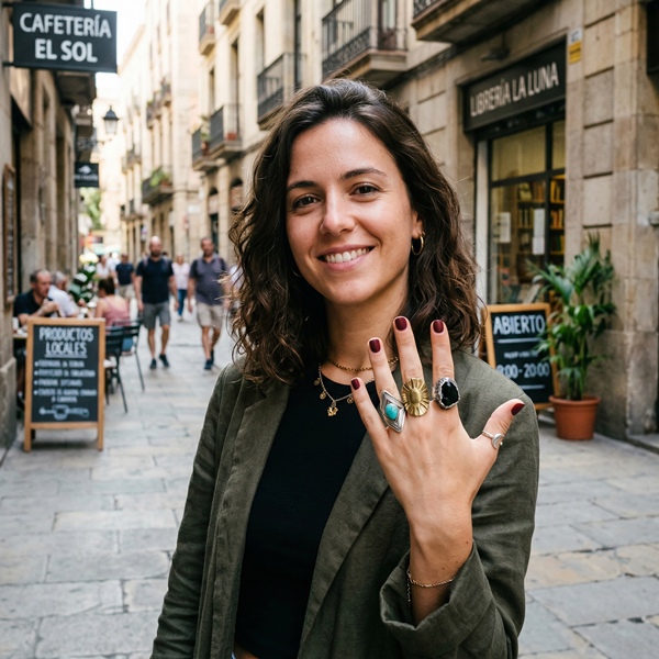 Los anillos grandes y de diseños audaces pueden elevar tu look