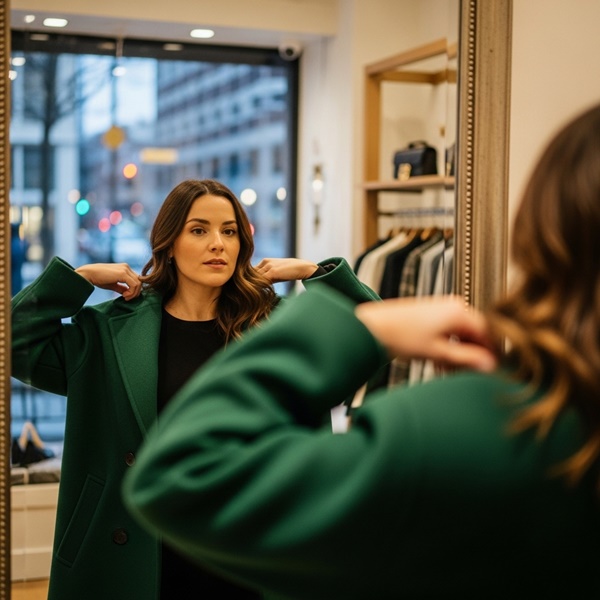 Ponte el abrigo antes de comprarlo 