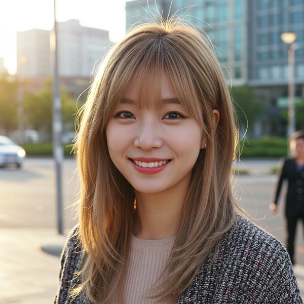 El fleco coreano le va bien a prácticamente todas