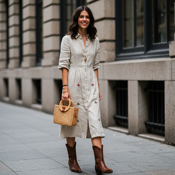 Look demure con prendas bohemias y casuales