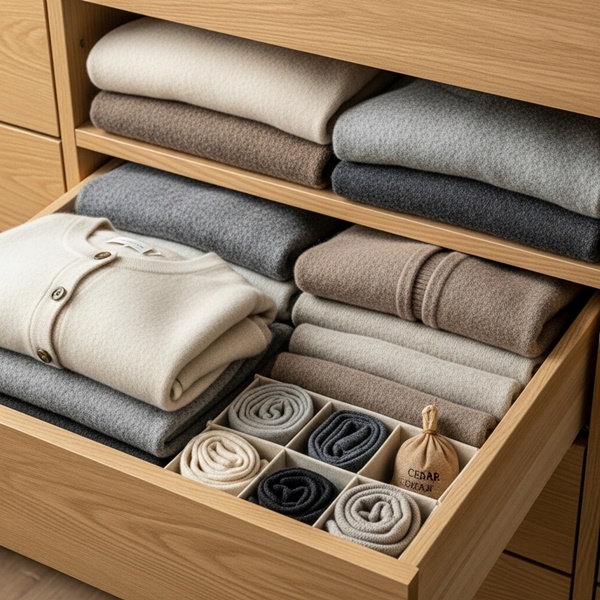 Cómo guarda correctamente la ropa de lana