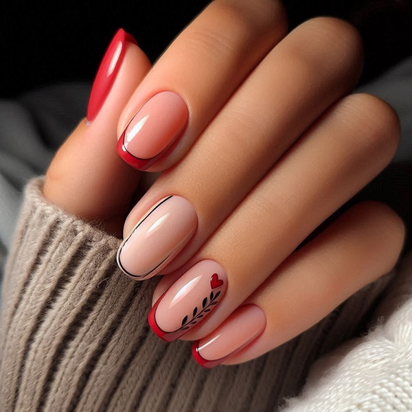 Ideas para manicura de San Valentín hecha en casa