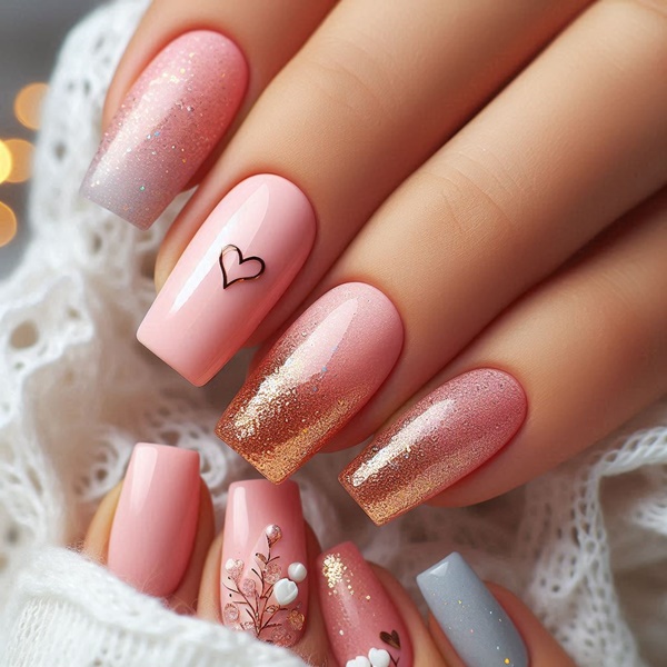 Ideas para manicura de San Valentín hecha en casa