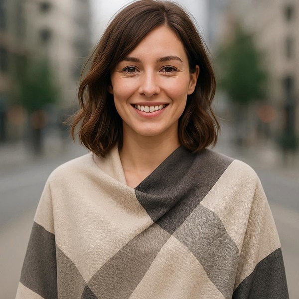 Chal invernal ideal para looks románticos y sofisticados