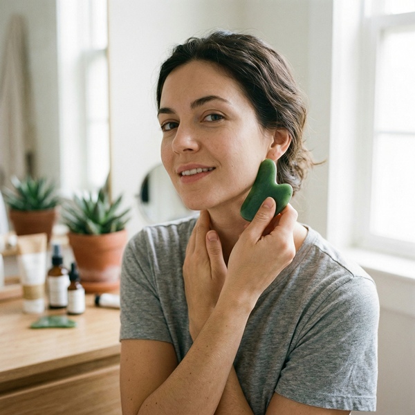 Entre los beneficios del gua sha está la reducción de la inflamación