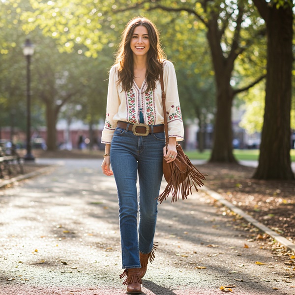 Descubre el estilo Bohemian Rodeo El look cowboy con un toque femenino