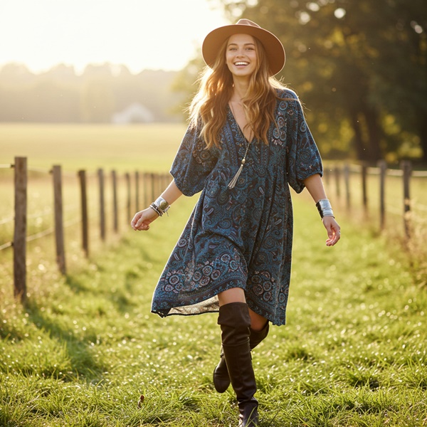 Descubre el estilo Bohemian Rodeo El look cowboy con un toque femenino