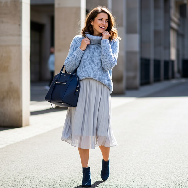 Looks en azul cielo las mejores combinaciones