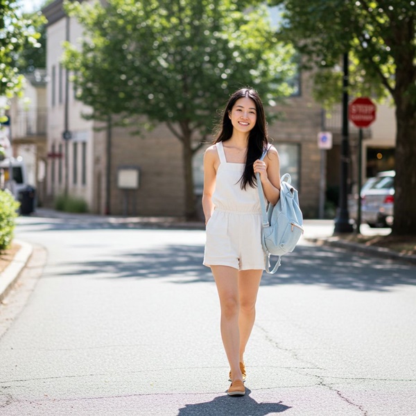 romper corto de algodón para el día a dia