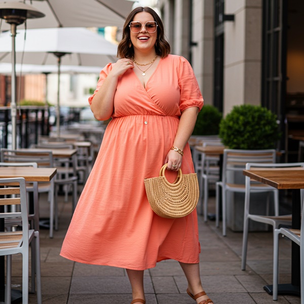 Look veraniego coral para una tarde con amigas