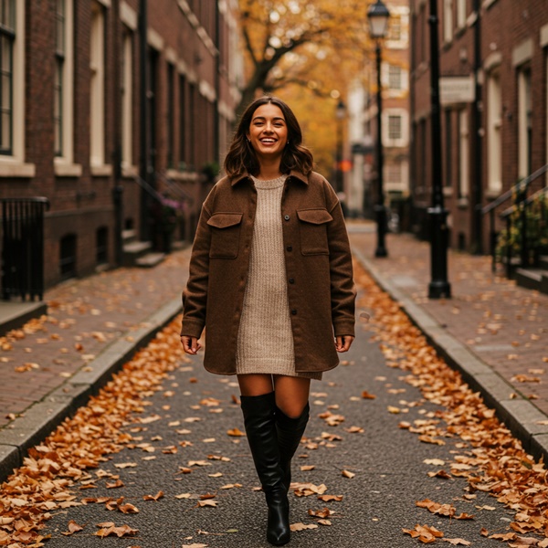 Botas altas en tendencia de moda otoño 2025