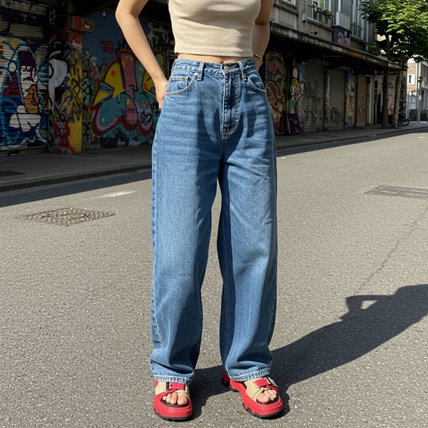 Los barrel jeans son perfectos para la temporada