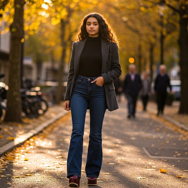 Los jeans acampanados estarán en tendencia este otoño e invierno 2025