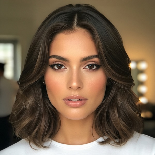 Cabello color café ahumado, tono moderno en tendencia 2026