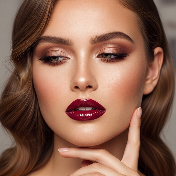 labios vino con brillo para eventos y fiestas