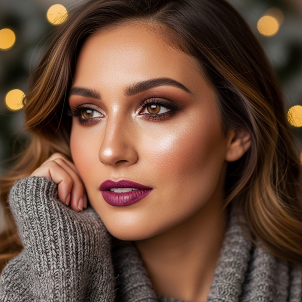 labios color ciruela intenso para pieles medias