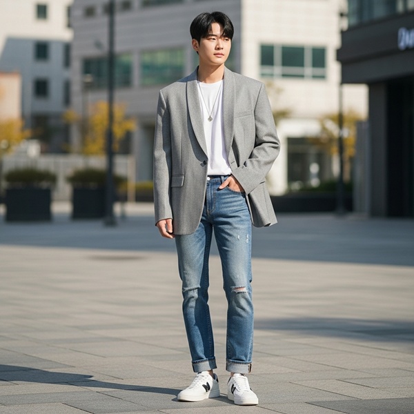 BTS combinando prendas de lujo con ropa casual