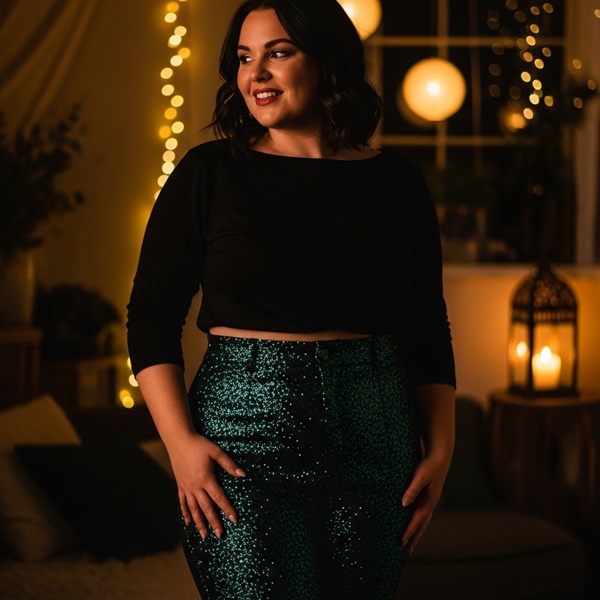 Pantalones con brillo ideales para un look elegante