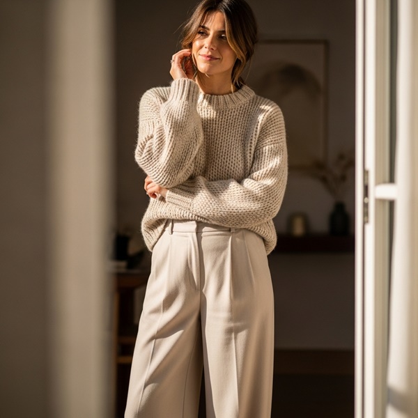 Ropa en tonos claros que ayuda a verte más descansada