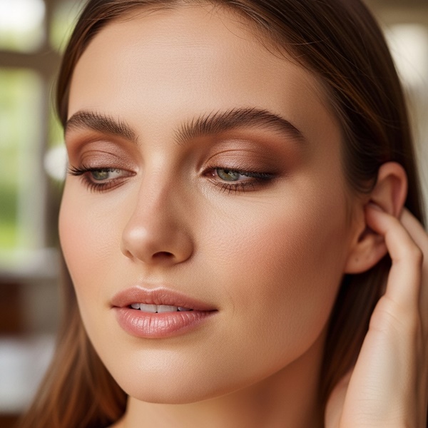 Sombra café claro cálido ideal para maquillaje diario en invierno