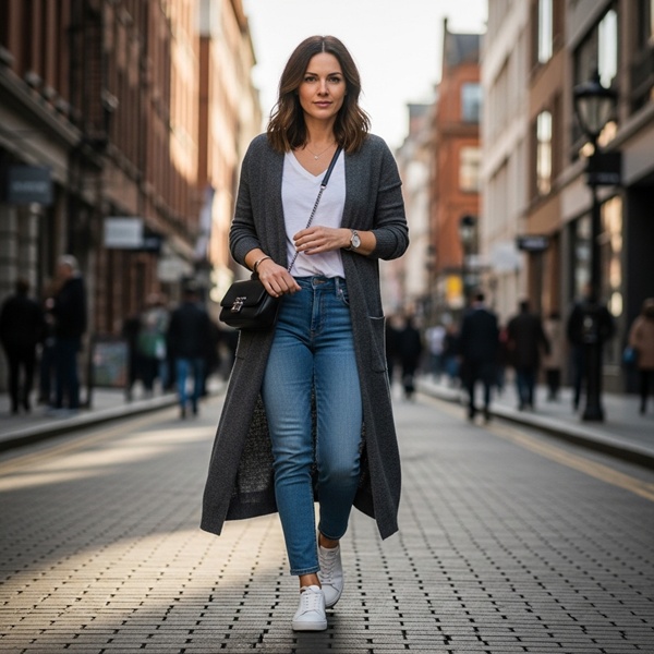 Look con mezclilla y blazer como tercer elemento para estilizar
