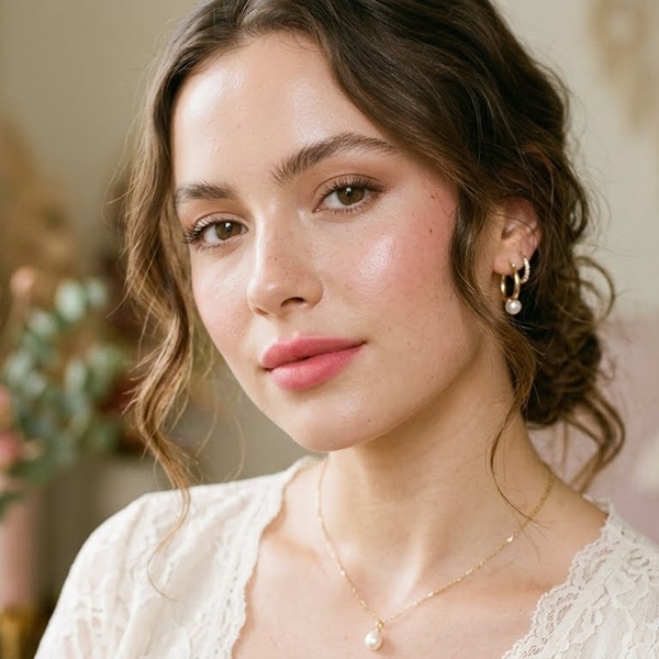 labios difuminados en tonos rosados look natural de día