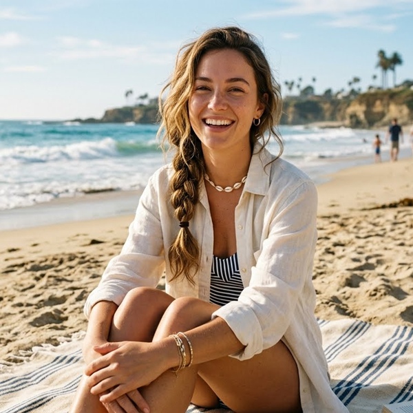 peinados fáciles para la playa chongo bajo trenza y coleta