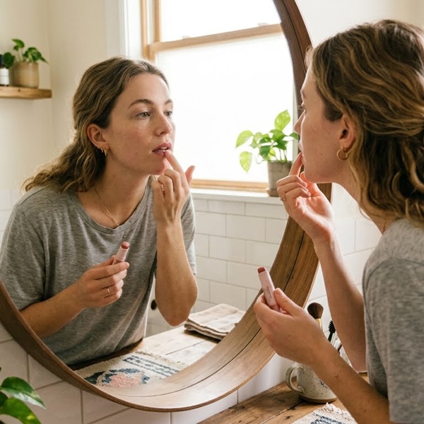 Rutina natural para cuidar labios secos en casa