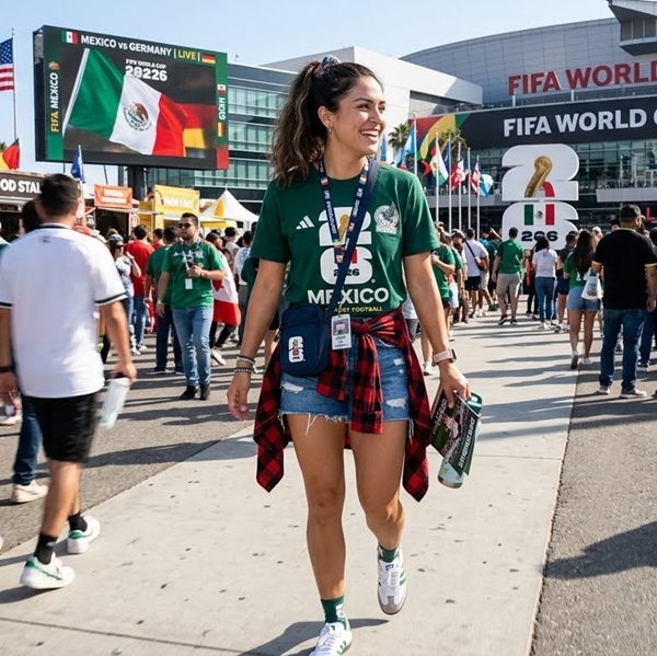 Usa una camiseta con el color de tu selección favorita