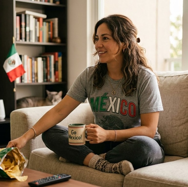Look cómodo para ver el mundial desde casa 