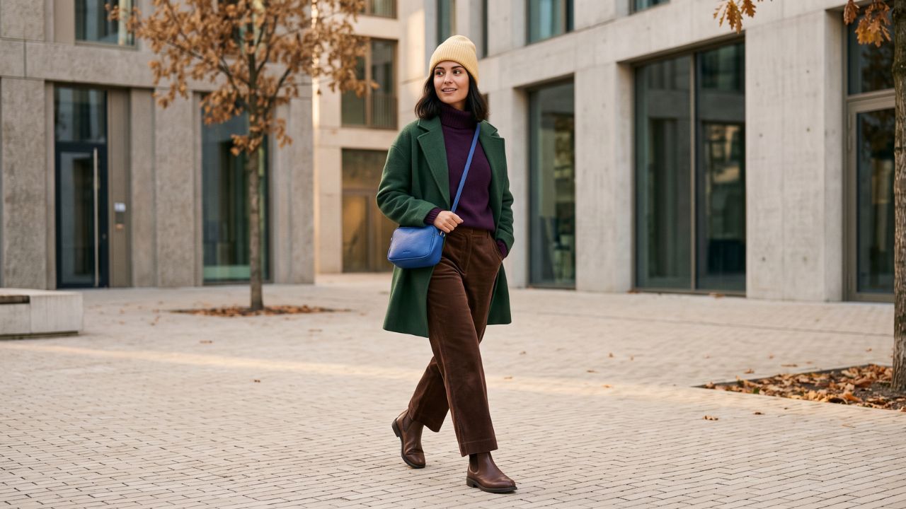 Cinco colores tendencia del otoño 2026: berenjena, amarillo mantequilla, verde profundo, chocolate y azul eléctrico
