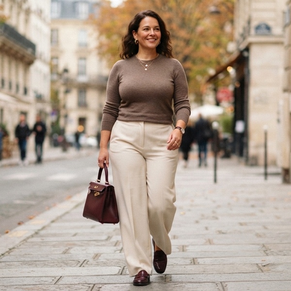 Look casual y urbano con prensas moka y accesorios borgoña